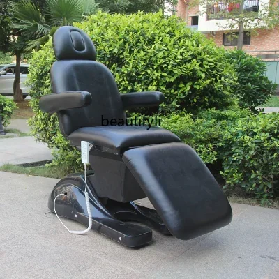 

PP Beauty Salon Special Bed Electric Lift Beauty Care Bed round Head with Hole Massage Massage Couch