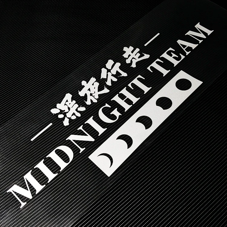 

Car Stickers for Japanese Style Midnight Team Rear Windshield JDM Auto Window Decal Tape Street Racing Graphic