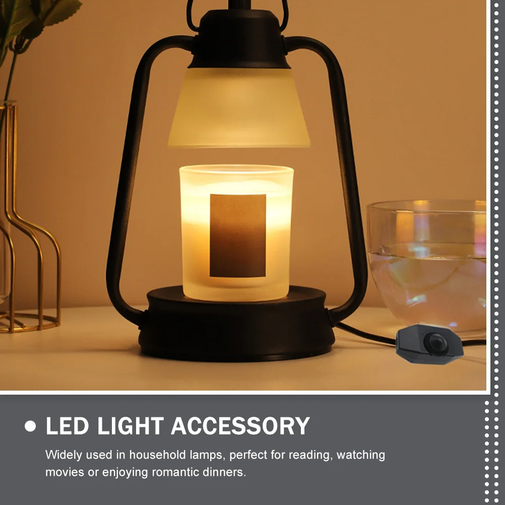 

2Pcs Dimmer Switch for LED Lights Rotary Control Adjustable Brightness Durable Material Perfect for Reading Movies Romantic