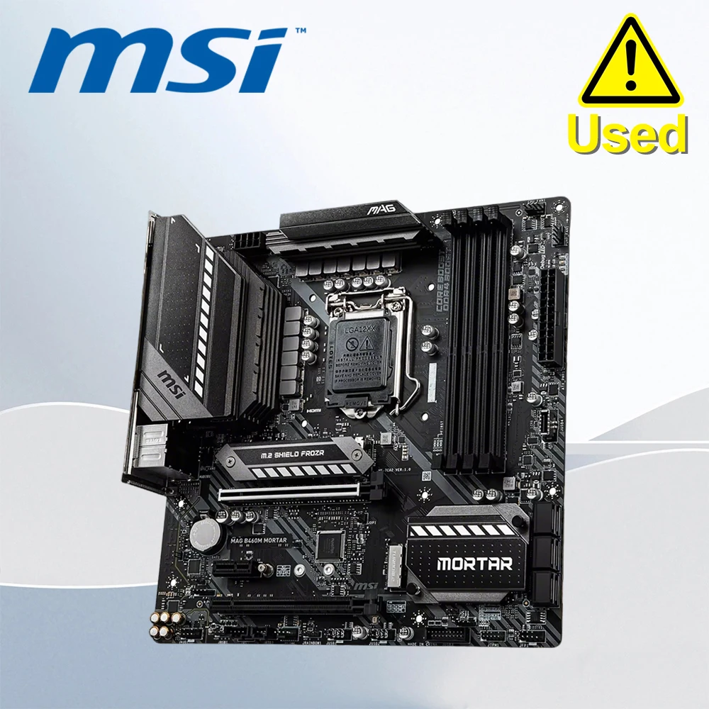 

MSI B460M MORTAR Intel B460 Motherboard Micro ATX For LGA 1200 CPU I5 10400F 10600K I7 10700K i310100 DDR4 M.2