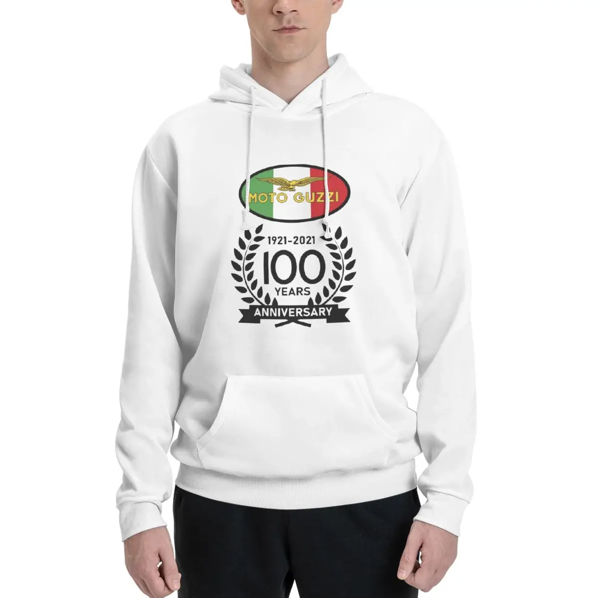 Couples Plus Velvet Hooded Sweater 100 Years Anniversary Moto And Guzziss Logo Merch And Vintage Beautiful With hood Hoodie