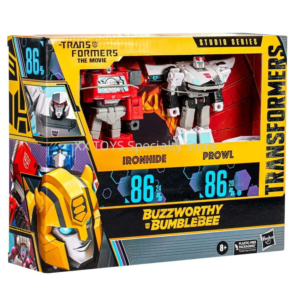 TransDevices Studio Series Buzzworthy Bumblebee, 86-24rer B Ironhide, 86-20rer B Prowl, Vacances pour enfants, Cadeau d'anniversaire, Manga Figure