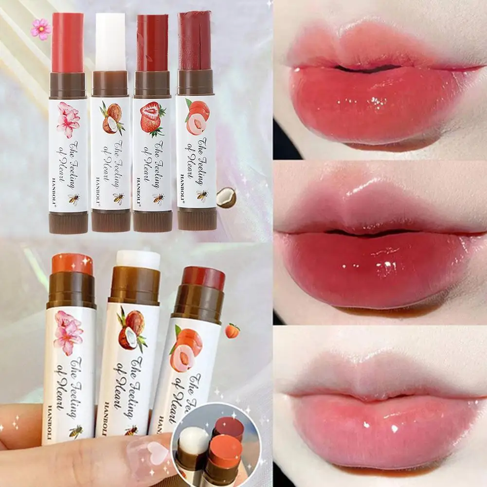 

Fruity Lip Balm Moisturizing Lip Gloss Natural Nourishing Temperature Change Color Lipstick Makeup Cosmetics Lip Skin Care