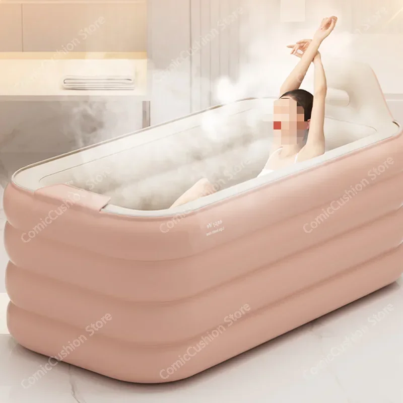 Bathtub for adults, large folding bathtub, sitting  children's household, full body, two person couple