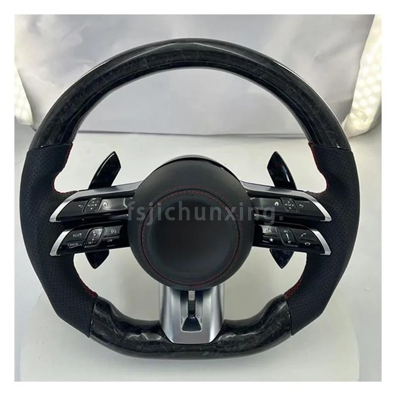 Black Sport Leather Classic 809 Steering Wheel for Mercedess-Benzs W211 W204 W222 W205 GLE GLK GLS S500 A45 AMG GT