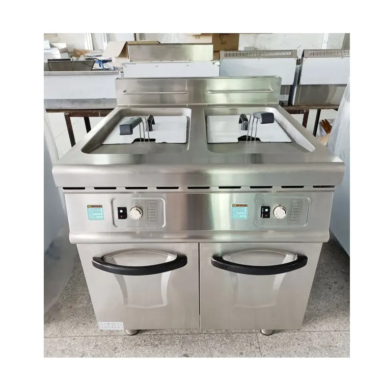 Commercial CE Proved Industrial Double Tank Electric Deep Fryers For Sale
