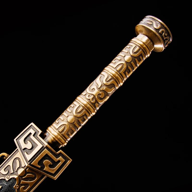 Functional Chinese Metal Han Sword 1060 High Carbon Steel Blade Real Full Tang Sharp Ready Battle Samurai Swords Weapons Katanas - view 4