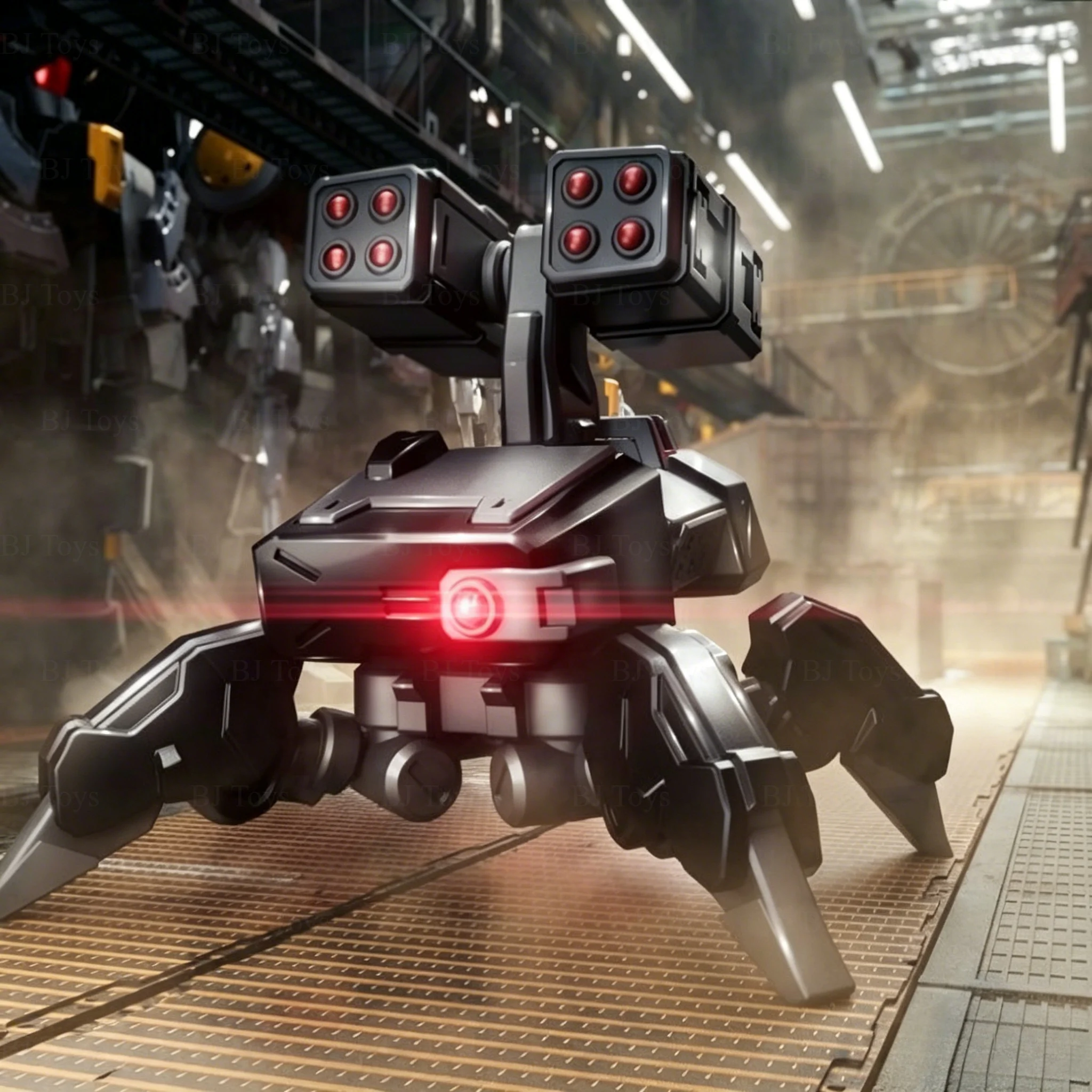 Sheik Mainland 1/144 Tarantula Quadruped Mecha Model Kit, Conjunto de Figuras de Ação de Robô Aranha Militar Montável com Múltiplos Acessórios