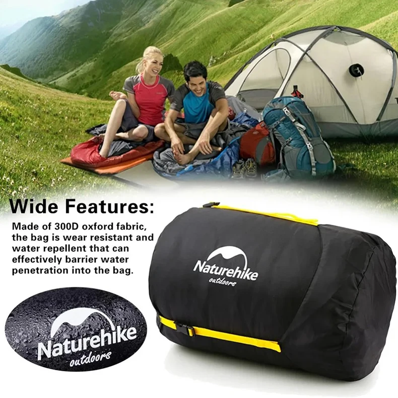 Naturehike Camping-Schlafsack, ultraleicht, faltbar, wasserdicht, Kompressionssäcke, 4-Jahreszeiten-Sack für Outdoor-Wandern, Kompressionssachen – Detail 8