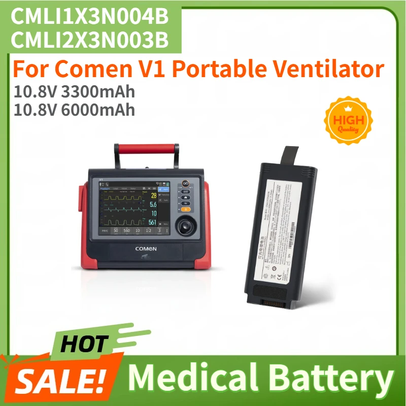 CMLI1X3N004B CMLI2X3N003B High Quality Battery 3300mAh 6000mAh for Comen V1 Portable Ventilator Brand New Replacement Battery