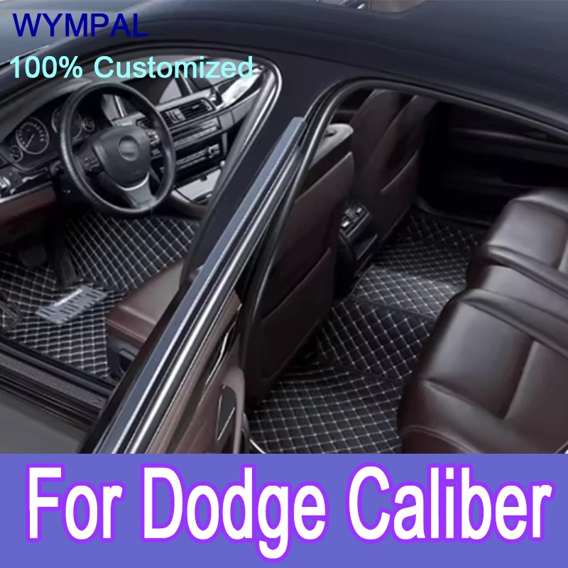 

Luxury Custom Automotive Car Floor Mats For Dodge Caliber 2006 2007 2008 2009 2010 Auto Luxury Leather Men Women Car Mats Full