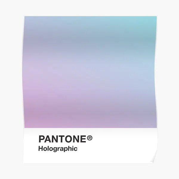 Pantone Holographic Series 5  Poster Room Wall Vintage Decoration Painting Art Print Funny Mural Home Picture Decor No Frame