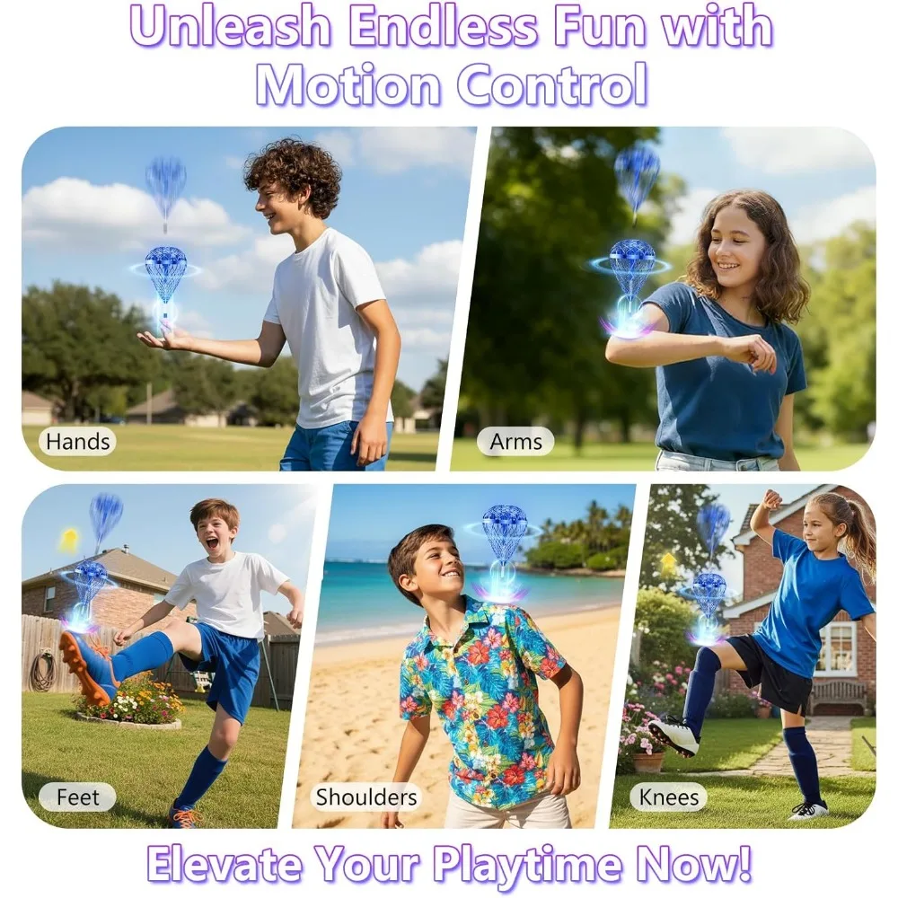 2025 USB oplaadbaar vliegend stuiterend balspeelgoed: met de hand bestuurd met 3D-flips voor interactief plezier voor meerdere spelers