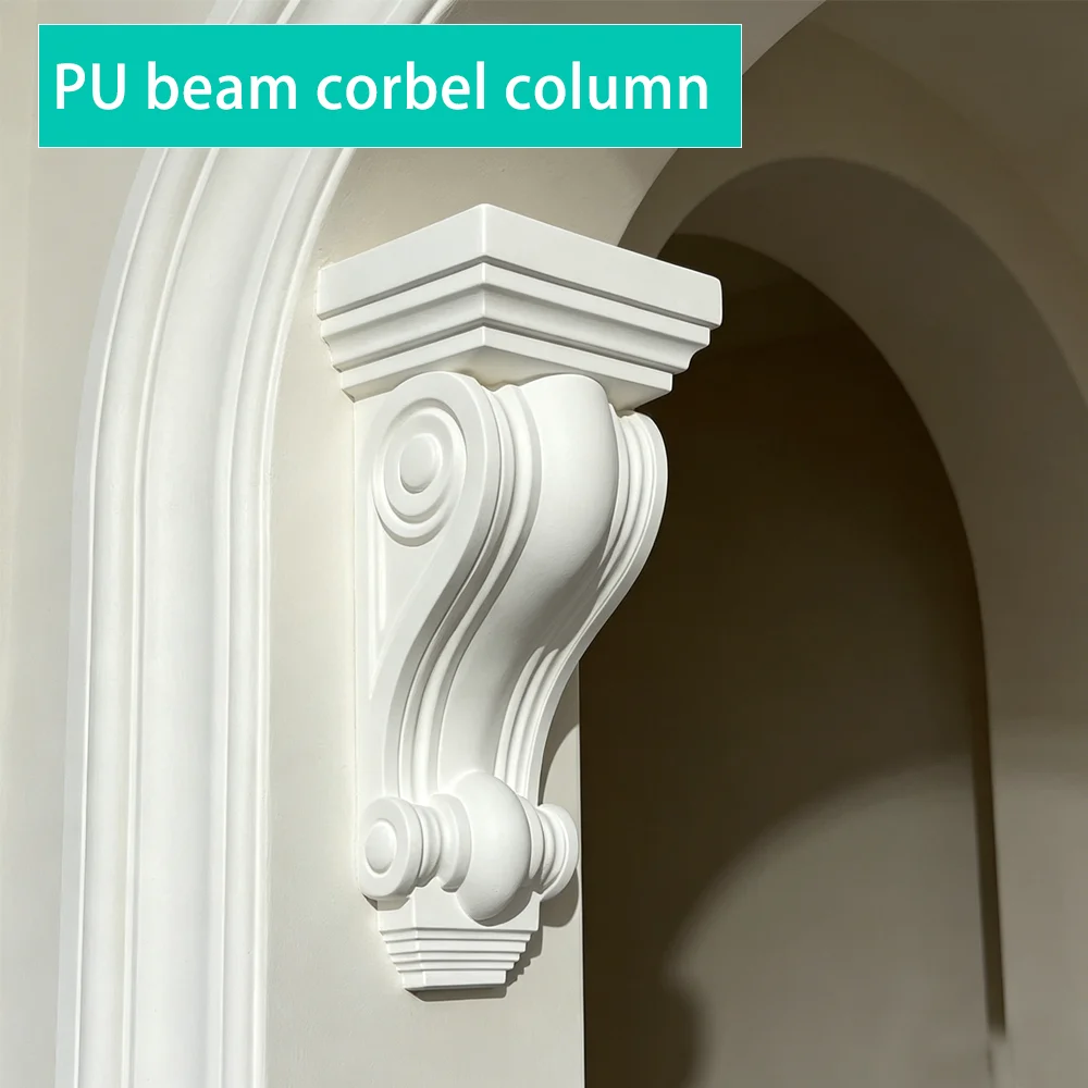PU Beam Head Column Imitation Gypsum Material Home Building Decoration Door Opening Corner Decorations