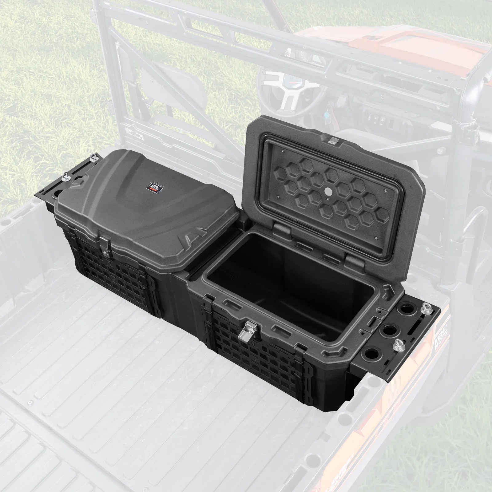 

UTV 29GAL Tool Storage Box 110L Rear Cargo Bed Box Compatible with Polaris Ranger 1000 /XP 1000 /CREW XP 1000 2018-2024