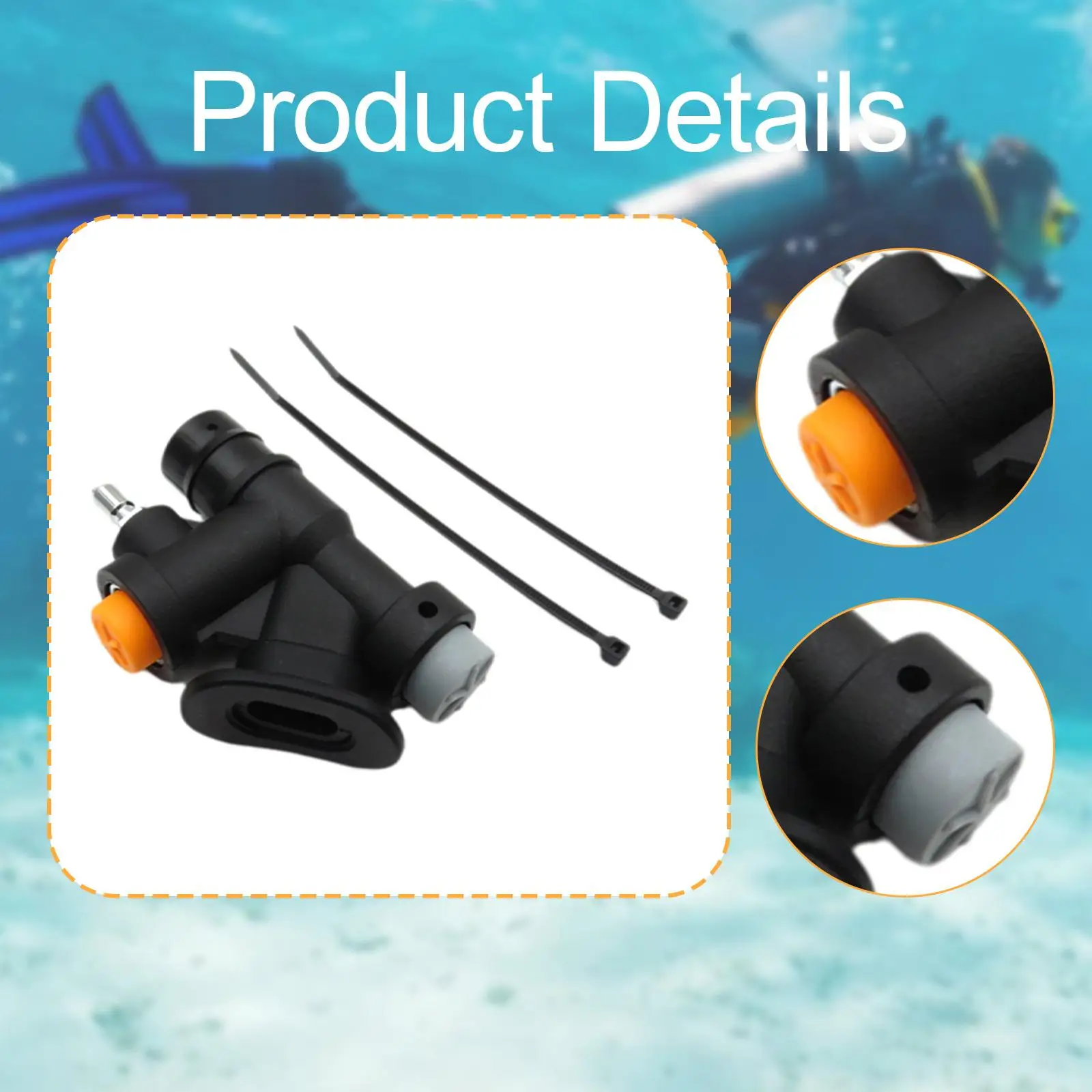bcd-inflator-valve-replacement-compact-plastic-45-degree-k-type-with-ties-for-scuba-equipment-bcd-systems