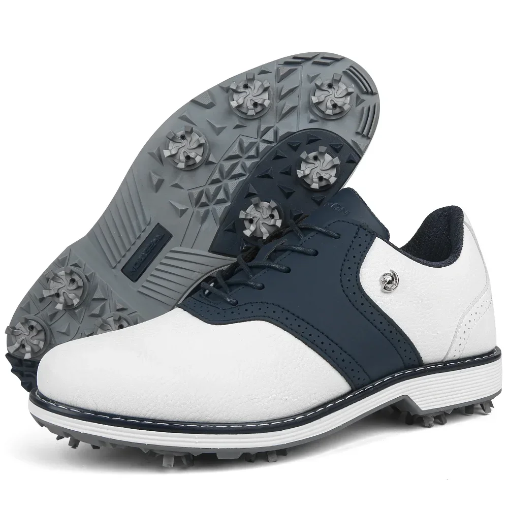 Neue professionelle Golfschuhe mit Spikes für Herren, luxuriöse Golfsneaker, bequeme Gehschuhe – Detail 14