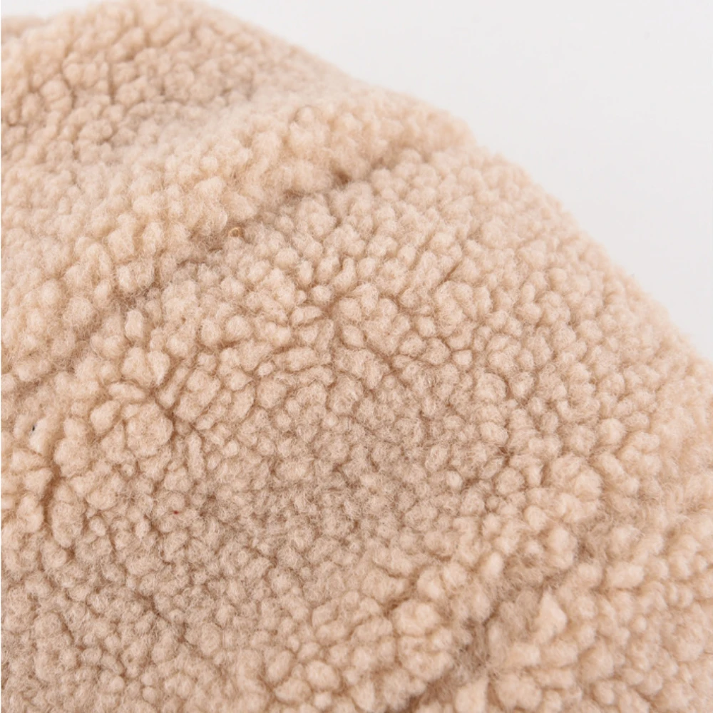 HT4992 Russische Hut Hohe Qualität Lamm Fleece Winter Hut Männer Frauen Dicke Warme Ski Earflap Kappe Männlich Weiblich Schwarz Beige Bomber Hüte – Detail 6