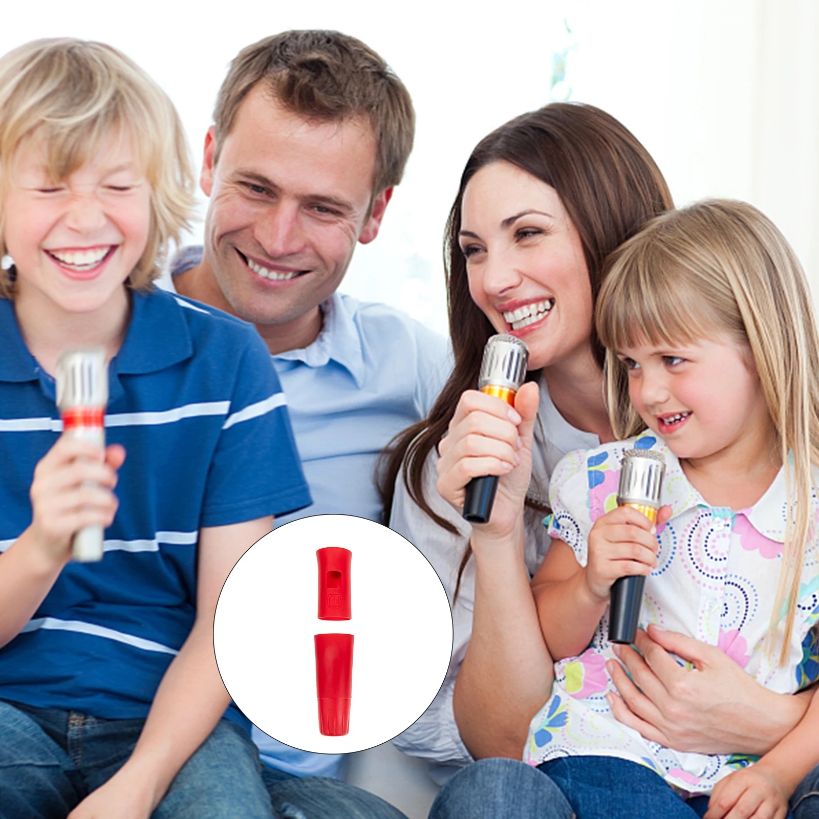 

1 set 1 Set Of Anti-Drop Silicone Mic Cover For Ktv Microphone Protective Sleeve Shockproof Full Protection Mic Accessories