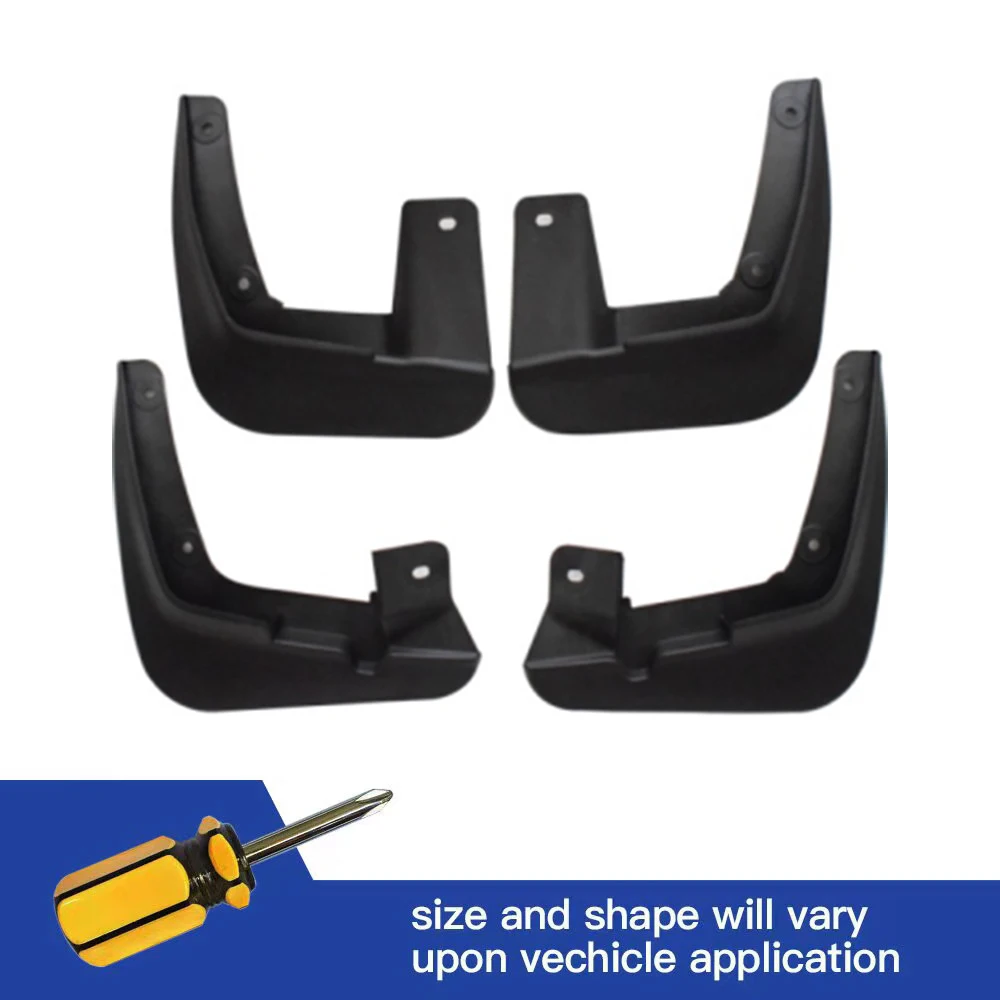 4Pcs Front & Rear Mud Flaps Splash Guards Mudguards Black For Hyundai Accent 2003 2004 2005