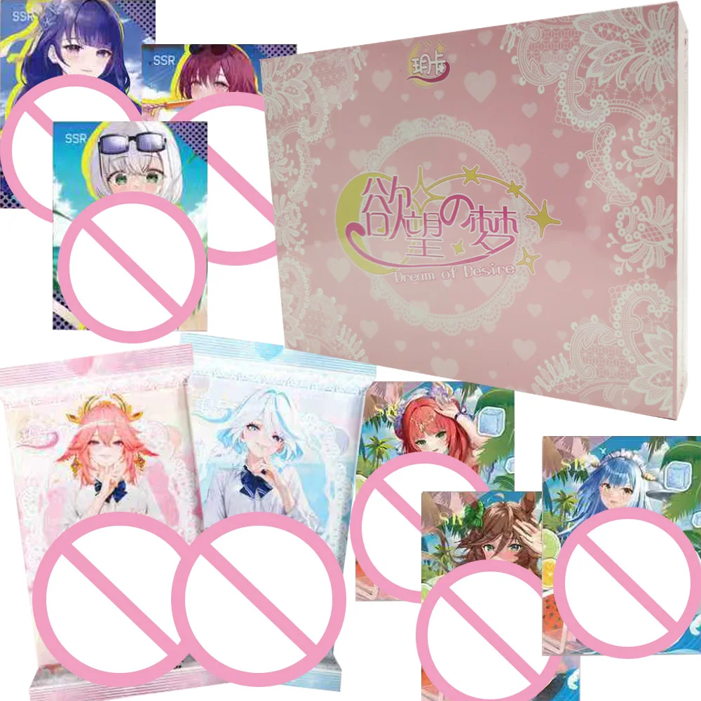 

Коллекционные карты Dream of Desir, милые аниме-девушки, соблазнительные карты для праздника, богини, карты-бустер, детские игрушки, подарки