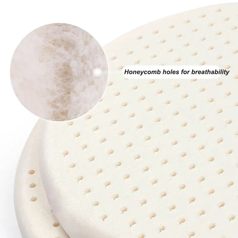 Computer Chair Round Buttocks Seat Natural Latex Cushion Sofa Non-Slip Massage Sitting Pillow Office Living Room Tatami Mat