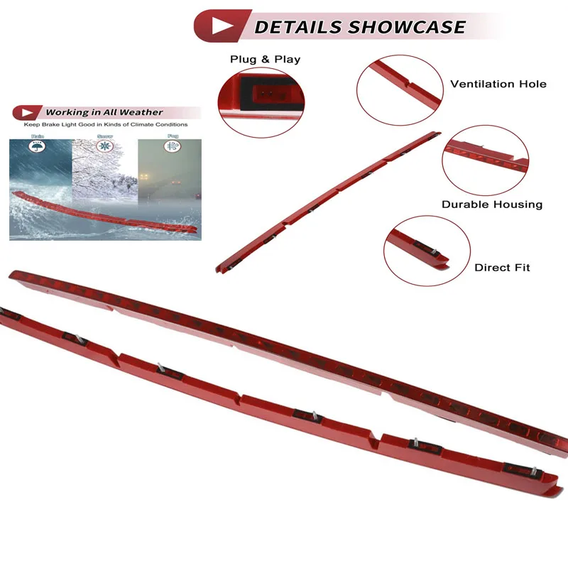 For 2006-2013 Mercedes Benz CLC CL203 2-Door Version A2038203456 2038203356 Car Rear Brake Anti-collision Warning Stop LED Light