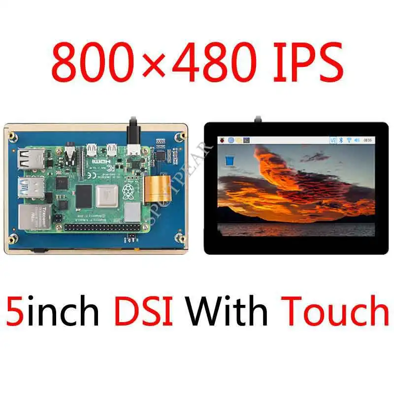 Raspberry Pi 5 inch DSI Interface LCD 800×480 5inch mipi Capacitive Touch Display