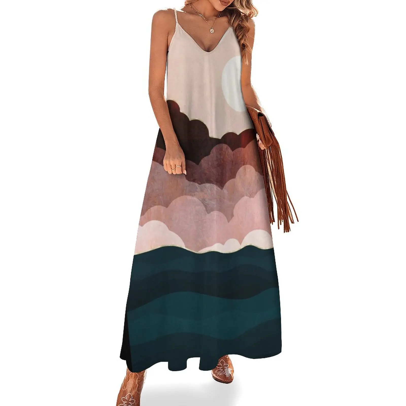 

Amber Clouds Sleeveless Dress Women's skirt dress women summer Dress