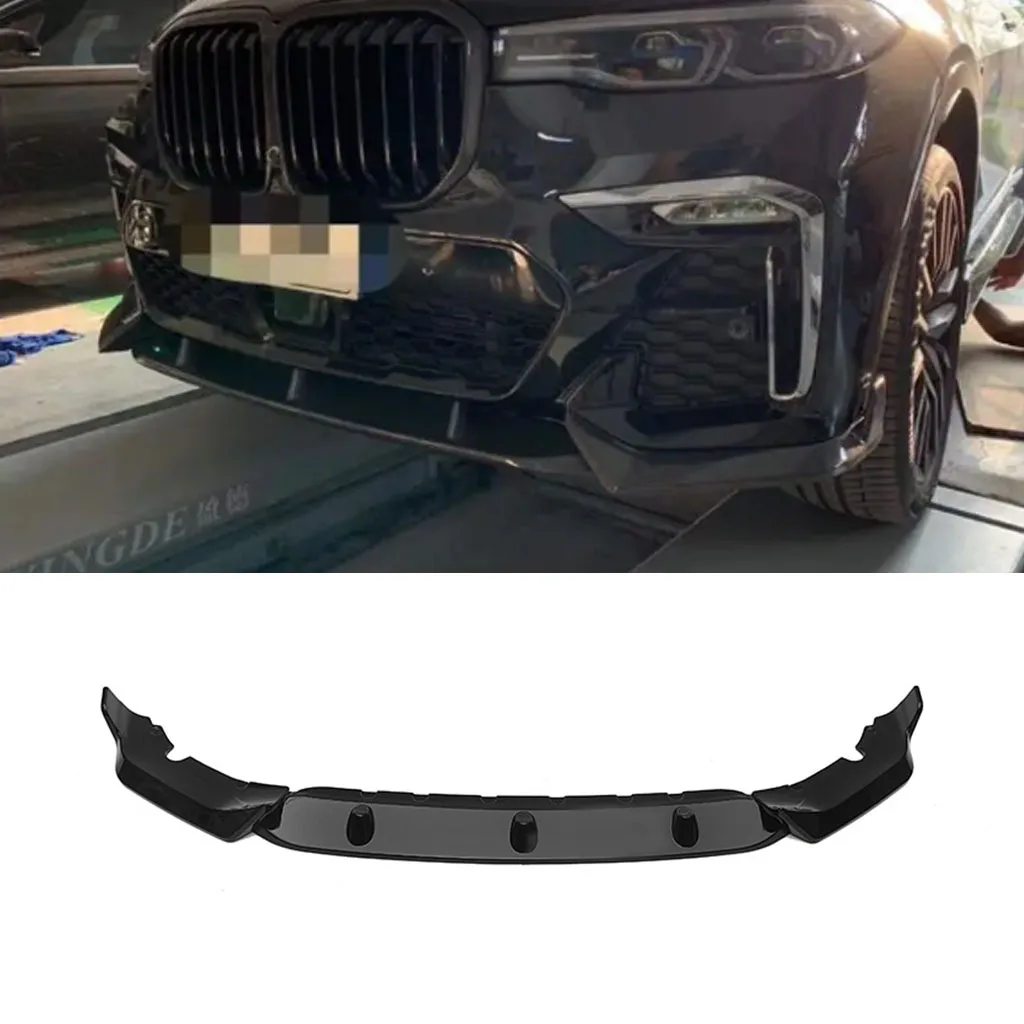 รถกันชนด้านหน้าสปอยเลอร์สําหรับ BMW G07 X7 M Sport 2019 2020 2021 2022 กันชนหน้ากันชน Lower Blade Splitter รถจัดแต่งทรงผม