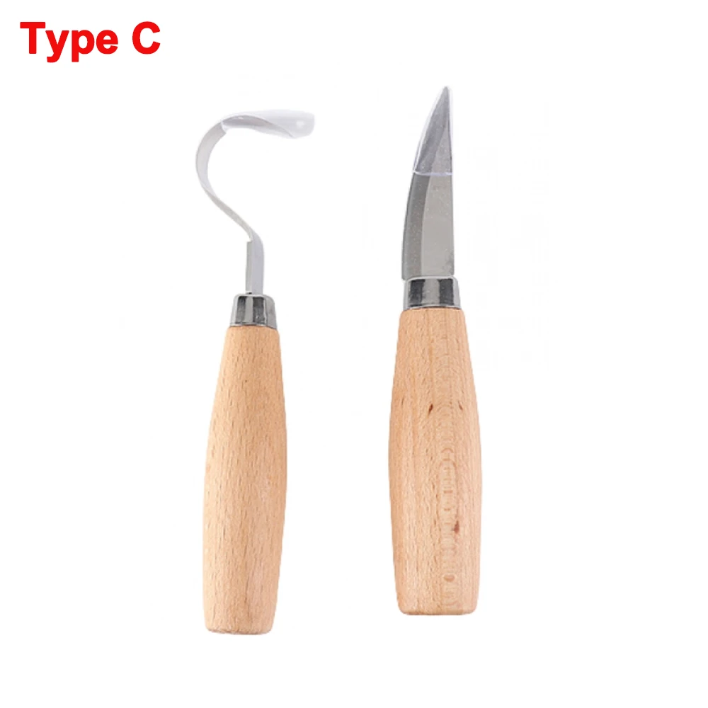 

Whittling Wood Carving KitStainless Iron Engraving Tools for Woodworking with Canvas Bag