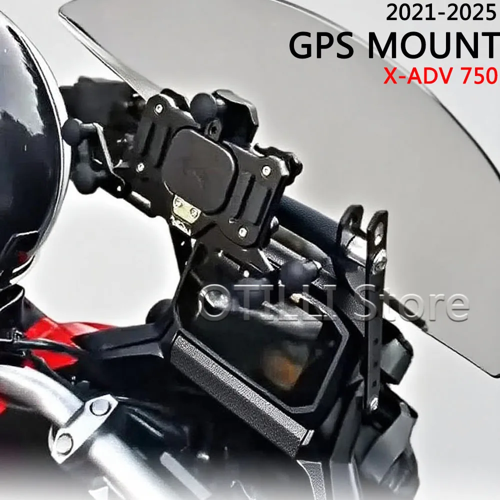 

For Honda XADV 750 Motorcycle Navigation Bracket Metal GPS Handlebar Holder Mobile Phone Charging Stand Motorcycle Accessories