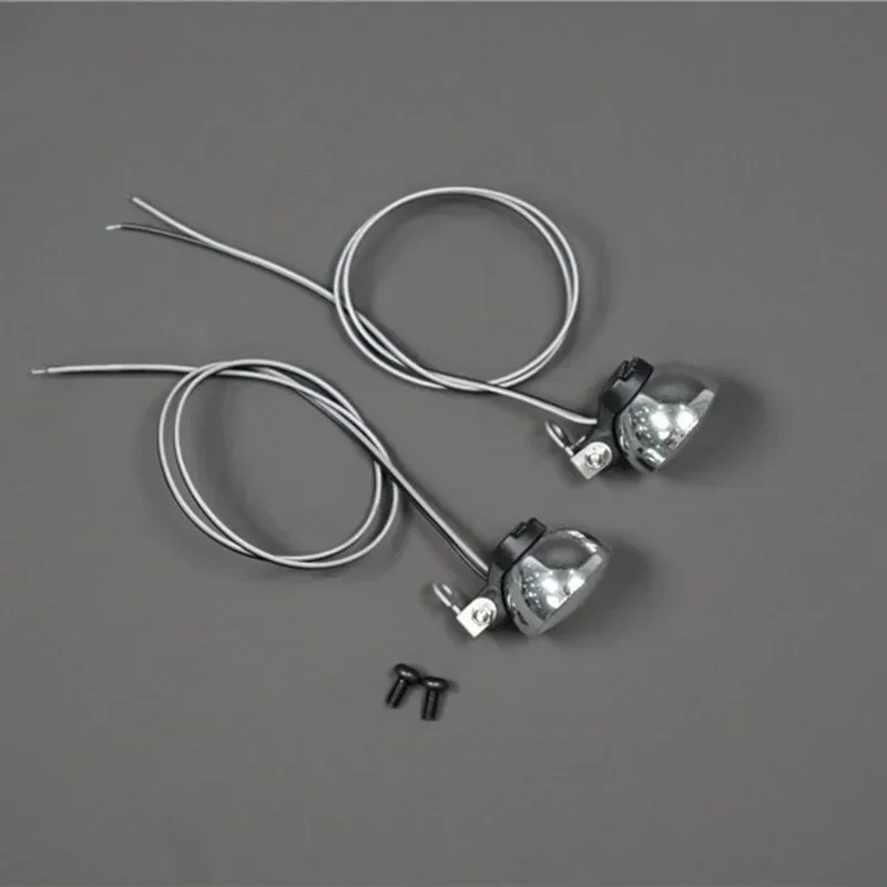 LED 5V White Round Spotlight for 1/14 1/10 Tamiya RC Truck For scania For man For volvo