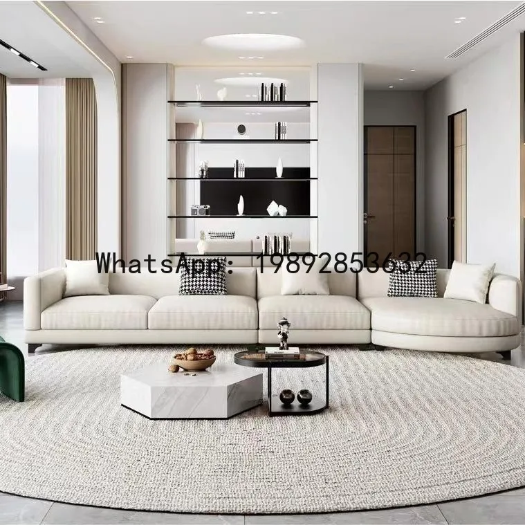 Hys asymmetrical corner sofa - minimalist design for large apartments, villas, living rooms