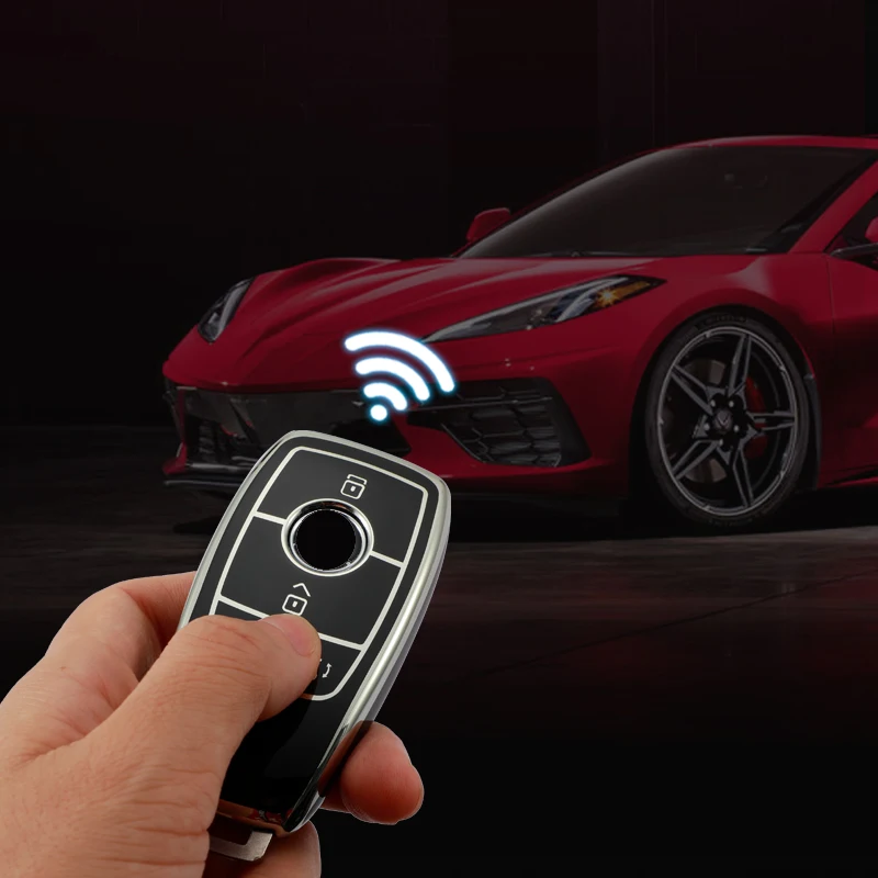 3/4 Button For Mercedes Benz A C E S G Class GLC CLE CLA GLB GLS W177 W205 W213 W222 X167 AMG Car Key Case Cover Shell Keychain