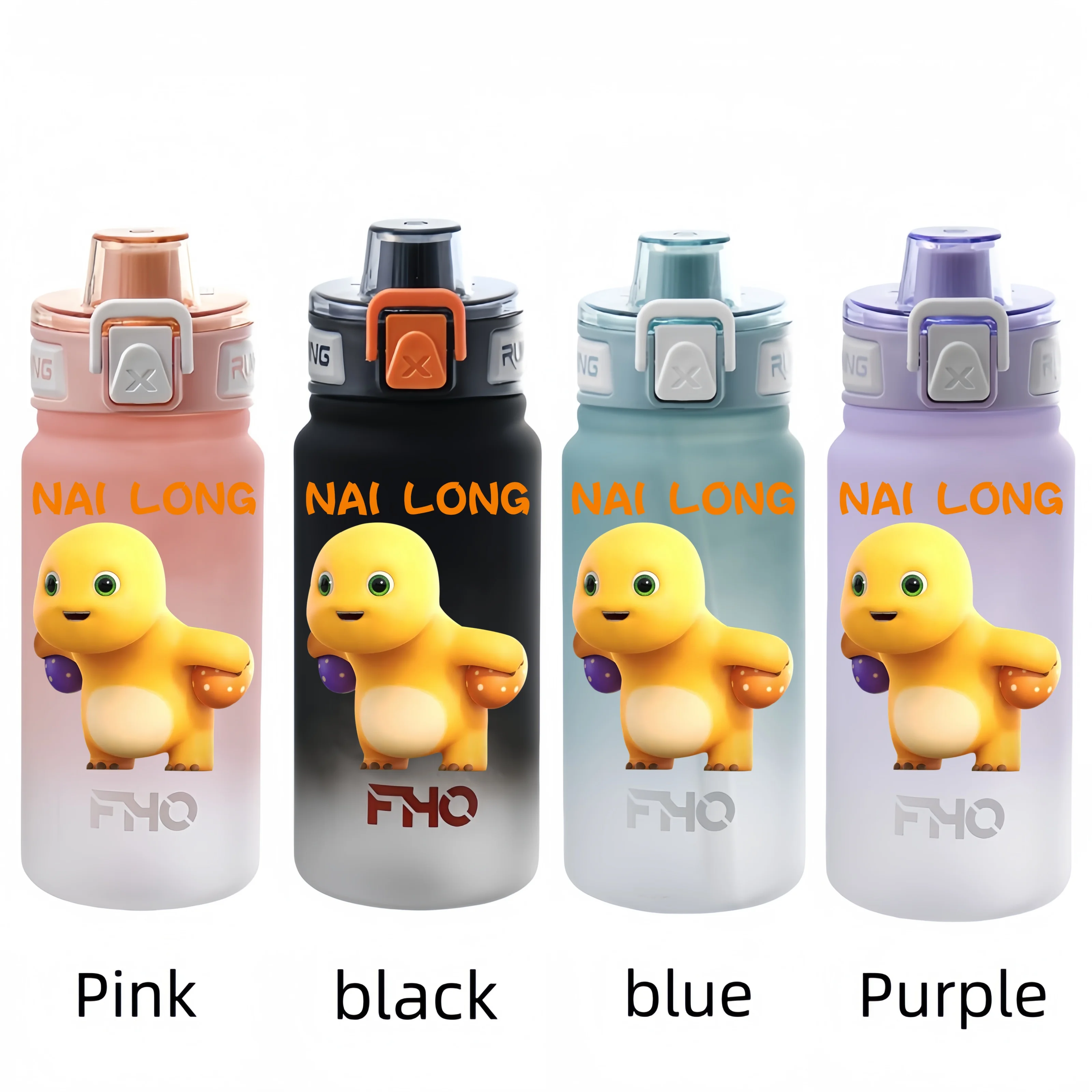 Milk Dragon 750ml Plastic Anti-drip Water Bottle for Fitness and Sports Drinking  Large Capacity   Children Students New Style