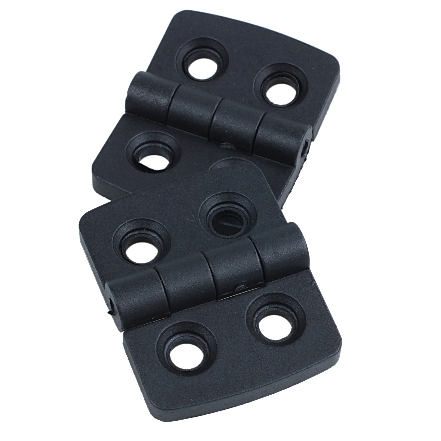 10pcs reinforced black plastic door hinges 40mm x 30mm