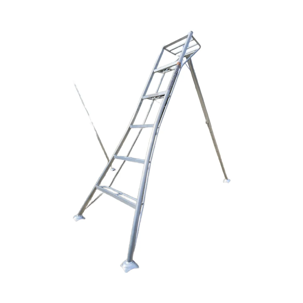 Durable Versatile Dual-Use Garden Fruit Picking Ladder Industrial Design Style Folding Ladders for Outdoor Cherry Picking