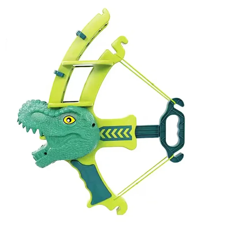 Dinossauro arco e flecha brinquedo arma, brinquedo de tiro manual para crianças, interior e exterior, interação pai-filho, brinquedos para meninos e meninas