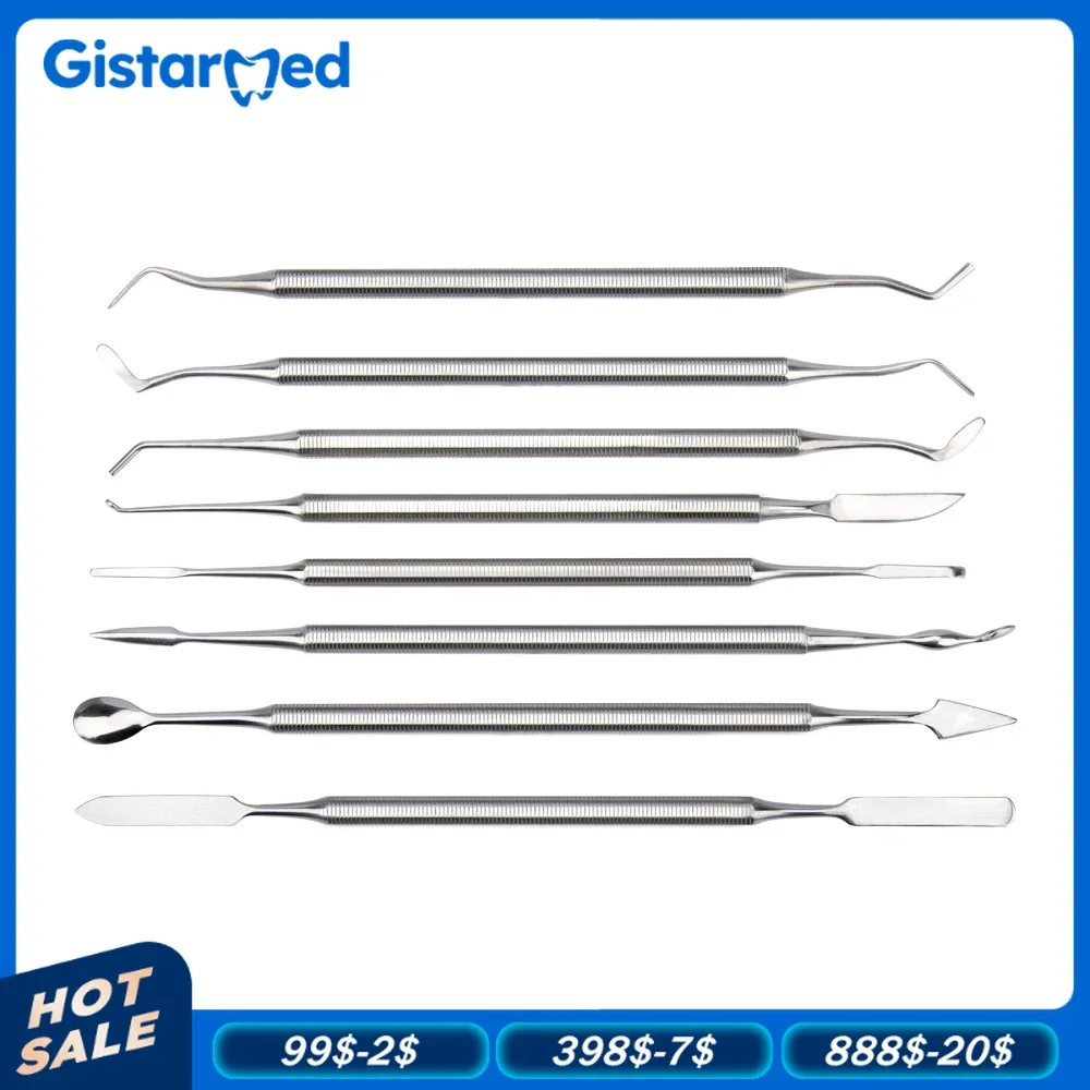 GISTAR 1Pcs Dental Wax Carver Mixing Spatula Knife Composite Filling Resin Instruments Tools Dentist Lab Materials Double Ends