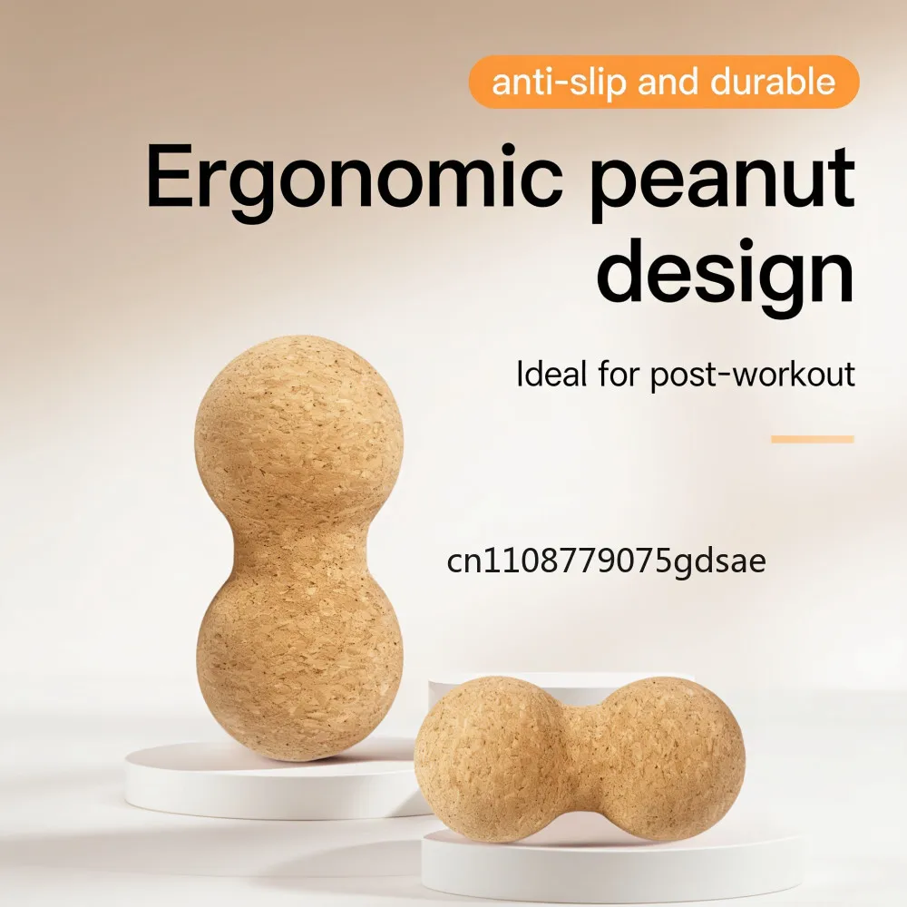 Excellent Ultralight Cork Massage Ball For Muscle Recovery And Tension Relief Yoga Fitness Cork Peanut Ball Diameter 8cm/6cm