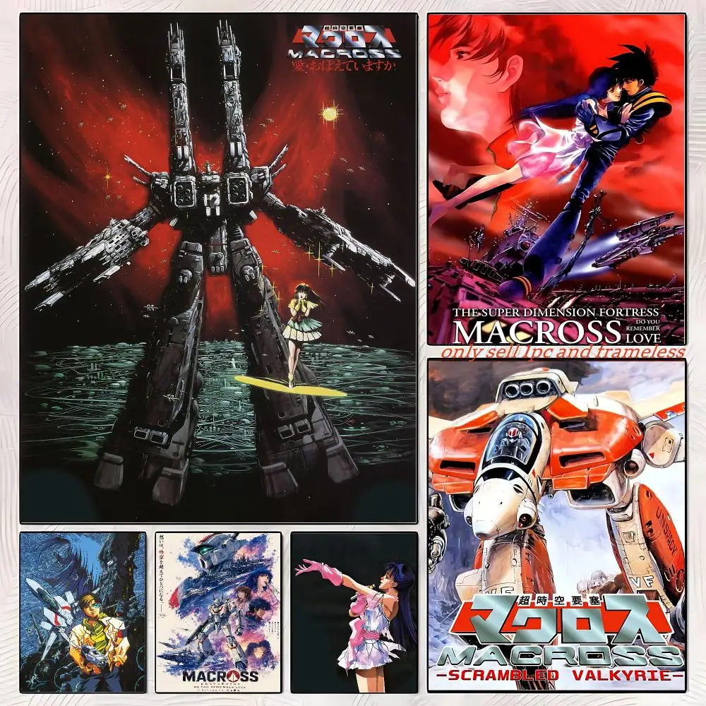 The Super Dimension Fortress Macross Poster Gift with prints Home bedroom living room decoration promotion and display