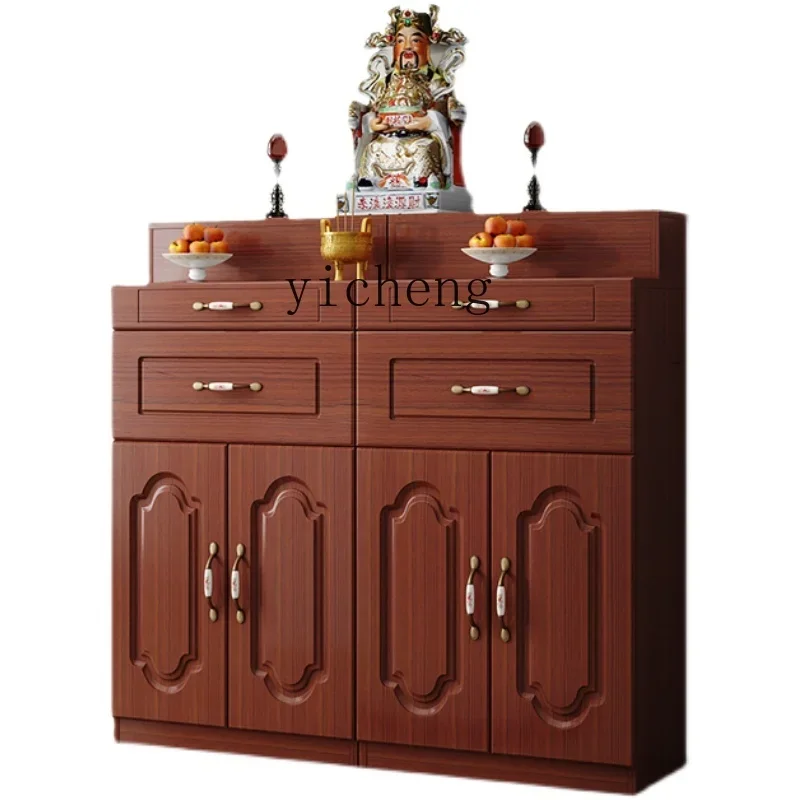 YY Buddha Niche Clothes Closet Altar Buddha Shrine Home Modern Style Buddha Cabinet Worship Table