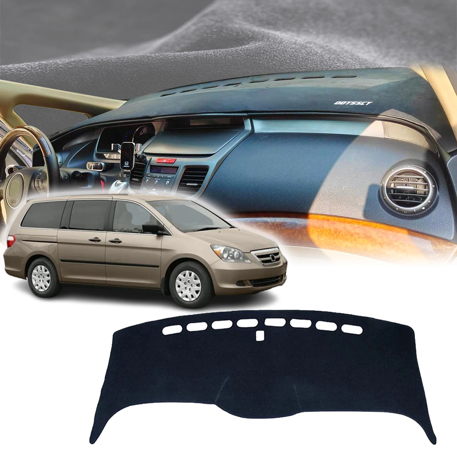 

fit for Honda Odyssey 2003 2004-2008 Rb1 LOGO DashMat Sunshade Dashmat Dashboard Cover Pad Car Accessories Protective Carpet