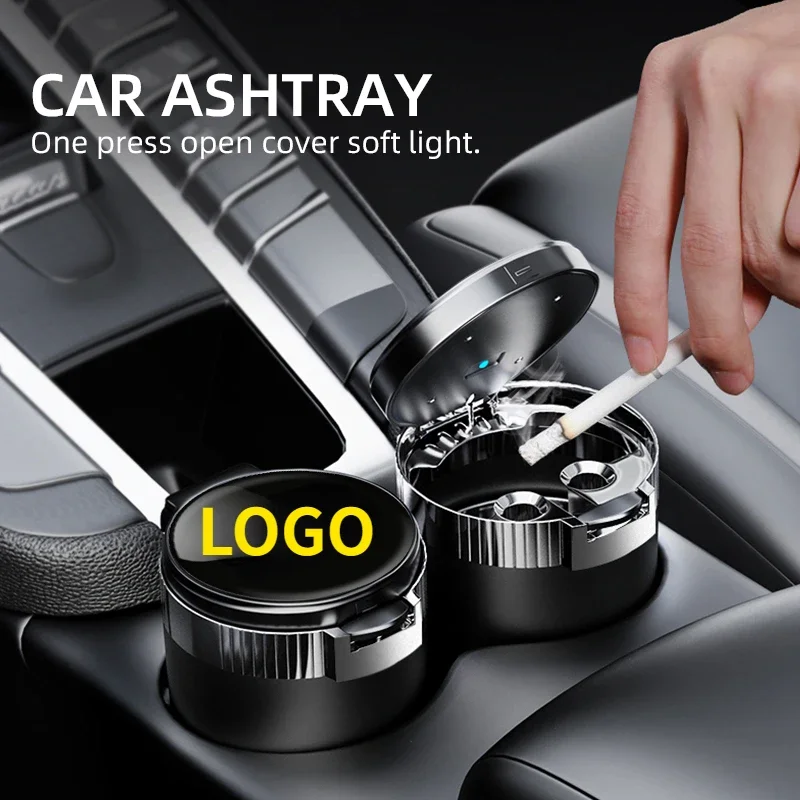 

Portable LED Smoke Car Ashtray Cigarette Ash Holds Cup Light Indicator Ashtray for Colorado Spark Captiva Camaro Silverado 1500