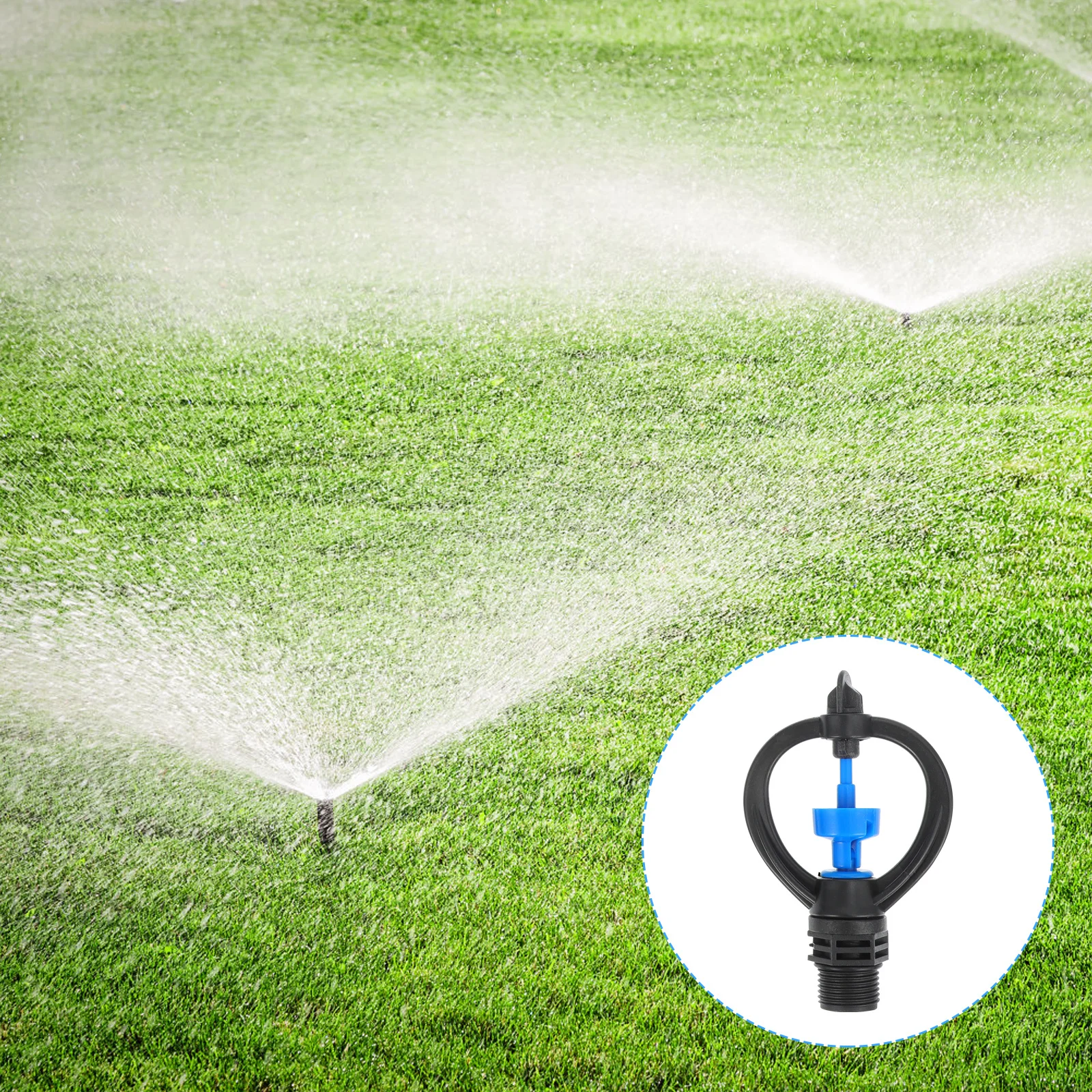 หัวฉีดน้ำรดต้นไม้แบบหมุนได้ 360 องศา 10 ชิ้น สำหรับรดน้ำสนามหญ้า เครื่องมือรดน้ำในเรือนกระจก หัวฉีดน้ำรดต้นไม้ในสวน