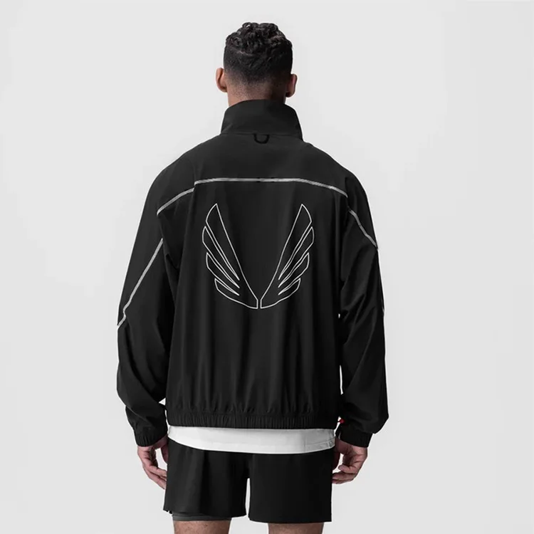 Nieuwe 2025 Heren Jaet Koreaanse Trendy Standkraag Rits Buitenkleding Qui Dry Waterdicht Veelzijdige Casual Top