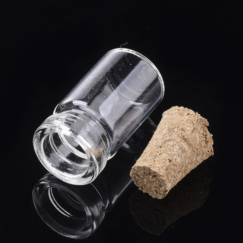 20Pcs Glass Jar Glass Bottles Bead Containers Empty Refillable Wishing Drifting Bottles with Cork s Mini Small Glass Bottles