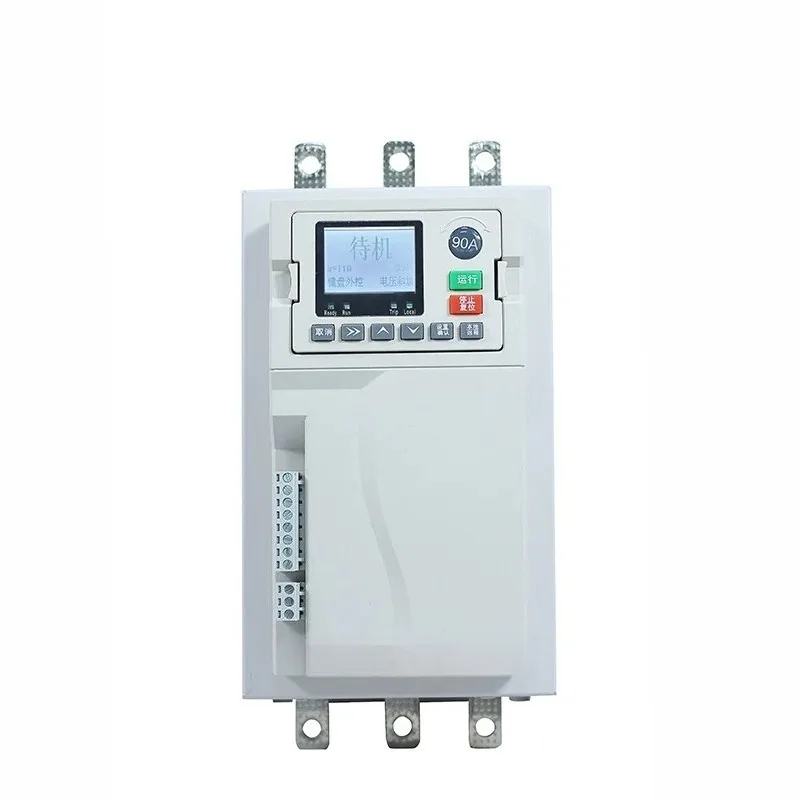 Bypass soft starter cabinet: The three-phase motor has a built-in bypass soft starter