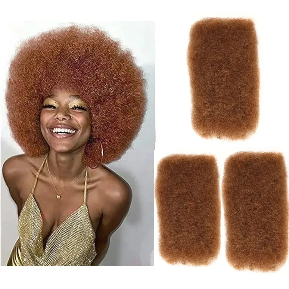 Rebecca-remy cabelo peruano, afro, excêntrico, encaracolado, onda, cor natural, para trança, 1pc